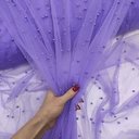 Фатин с бусинами "Пурпурное сердце"