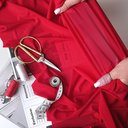 Стрейч- сетка ПЛОТНАЯ "Красный"