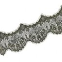 Французское кружево "Черное с золотом" (купон 3 м)