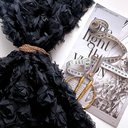 Сетка с цветами розы "Чёрный"