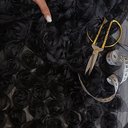 Сетка с цветами розы "Чёрный"