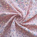 Бархат гладкий "Пудра" с перламутровыми пайетками