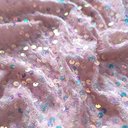 Бархат гладкий "Пудра" с перламутровыми пайетками