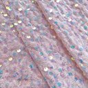 Бархат гладкий "Пудра" с перламутровыми пайетками