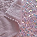 Бархат гладкий "Пудра" с перламутровыми пайетками