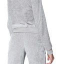 Велюр хлопковый "Серый меланж"