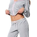 Велюр хлопковый "Серый меланж"