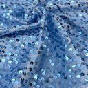 Бархат гладкий "Синий иней" с пайетками