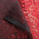 Пайетки Омбре Черные с Красным