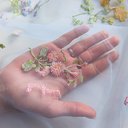 Сетка с вышивкой "Голубой"
