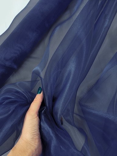 Органза "Сапфировый синий"