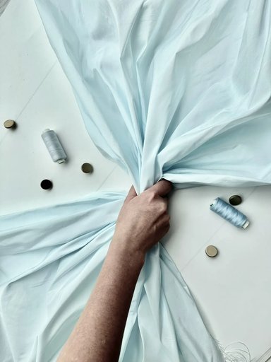 Тафта плотная "Бледно-голубой"