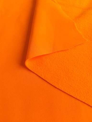 Футер 3х нитка с начесом "Оранжевый неон"