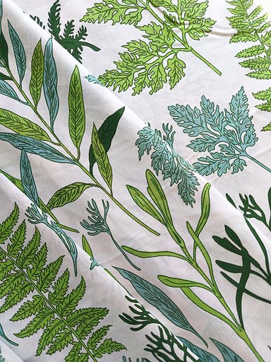 Поплин "Гербарий зел."