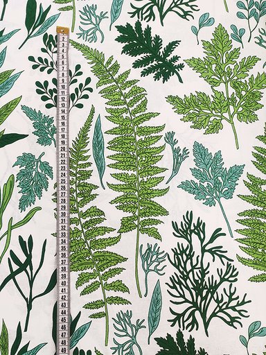 Поплин "Гербарий зел."