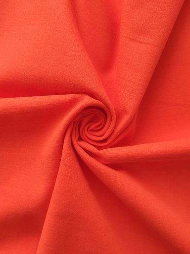 Батист хлопок "Морковный"