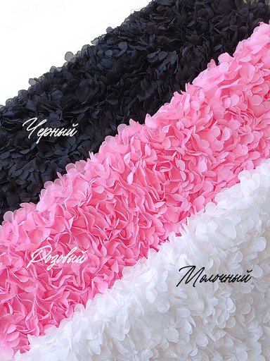 Сетка с цветами гортензия "Розовый"