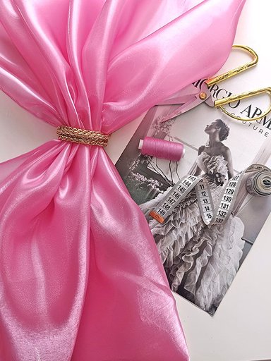 Органза Кристалон "Яркий розовый "