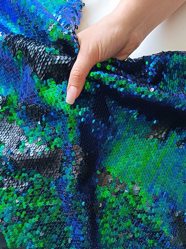 Пайетки "Хамелеон на черном"