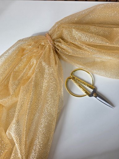 Фатин с глиттером "Золото"