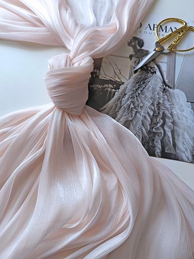 Органза крэш кристалл "Пралине"