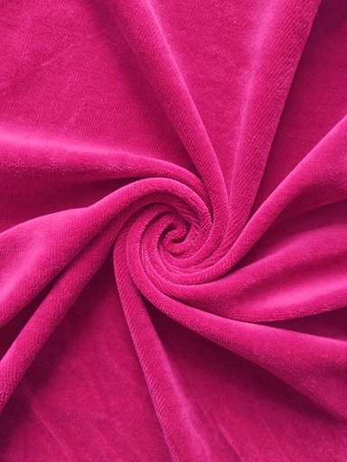 Велюр хлопковый "Фуксия"