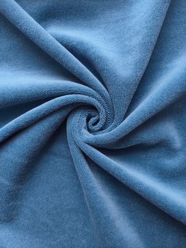 Велюр хлопковый "Джинсовый"