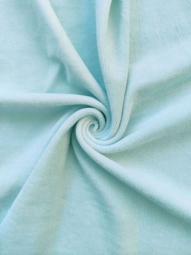 Велюр хлопковый "Бледно-голубой"