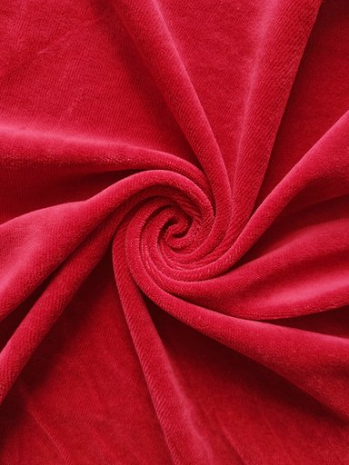 Велюр хлопковый "Красный"