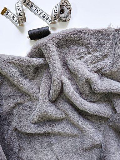 Мех искусственный "Серый" new