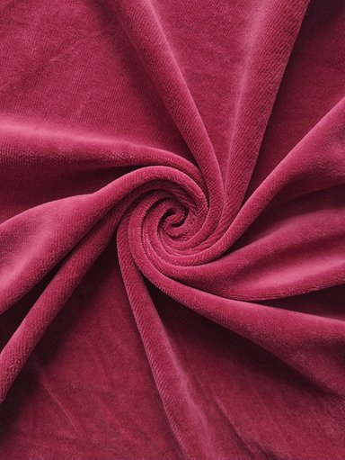 Велюр хлопковый "Бордо"