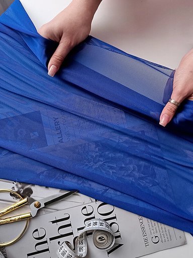 Стрейч- сетка "Синий"