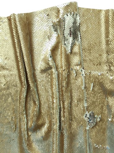 Пайетки "Матовое золото на глянцевом серебре"