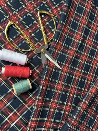 Костюмная ткань в клетку лицей "Принт 1"