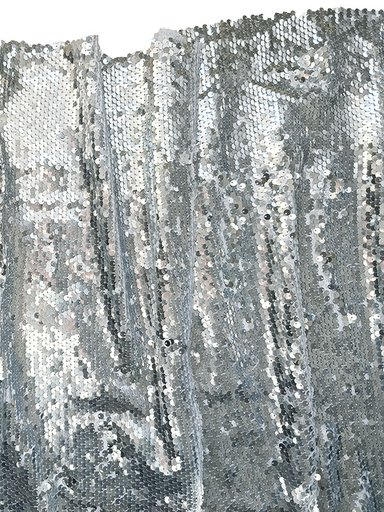 Пайетки глянцевый "Серебряные на серебре"