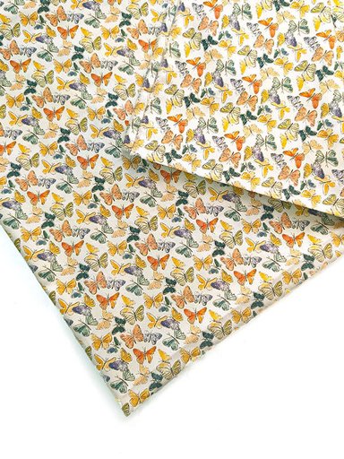 Хлопок с принтом "Бабочки"