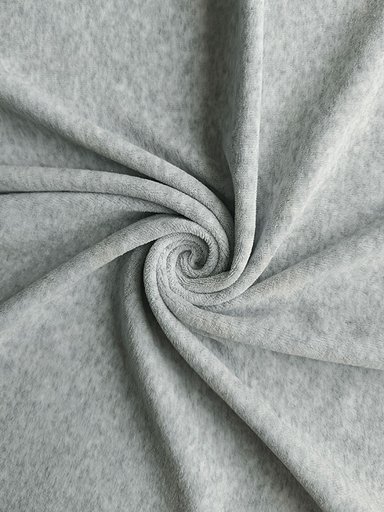 Велюр хлопковый "Серый меланж"