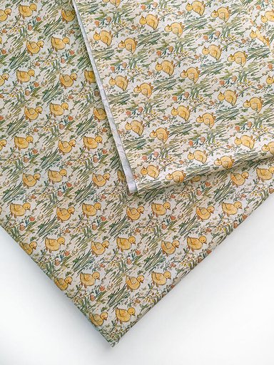 Хлопок с принтом "Утята"