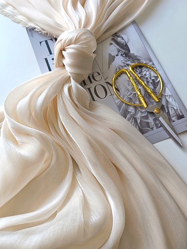 Органза крэш кристалл "Бисквитный"