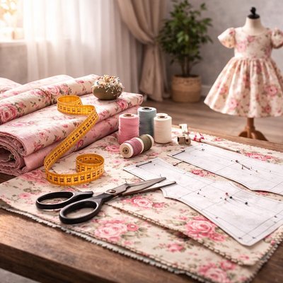 Расход ткани на детское платье: таблица и точные ориентиры