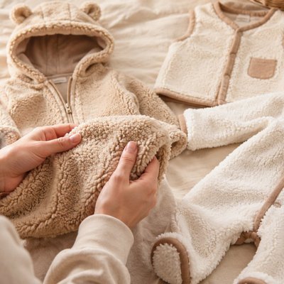 Шерпа для детской одежды: как выбрать ткань и что из неё шить